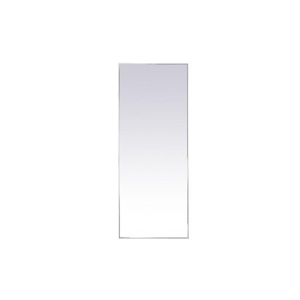 Elegant Decor Elegant Decor MR42460WH 24 x 60 in. Metal Frame Rectangle Mirror; White MR42460WH